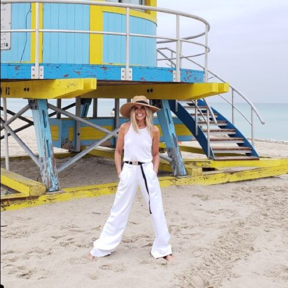 I.AM.GIA Pants - I am Gia white wide leg trouser xs